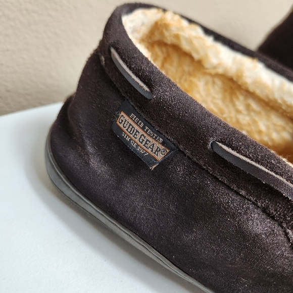 Guide Gear Mens Brown Wool Fur Lined Chukka Mocs-Size 10M - Picture 8 of 13